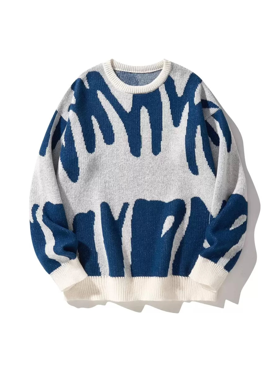 Manfinity Hypemode Casual men's sweater with Round neck, Long Sleeves, and Graphic detail