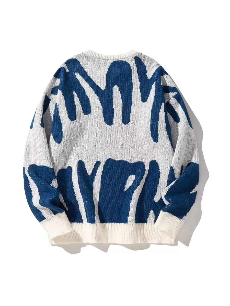Manfinity Hypemode Casual men's sweater with Round neck, Long Sleeves, and Graphic detail