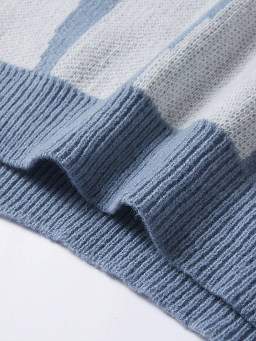 Manfinity Hypemode Casual men's sweater with Round neck, Long Sleeves, and Graphic detail