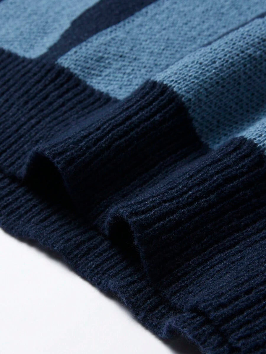 Manfinity Hypemode Casual men's sweater with Round neck, Long Sleeves, and Graphic detail