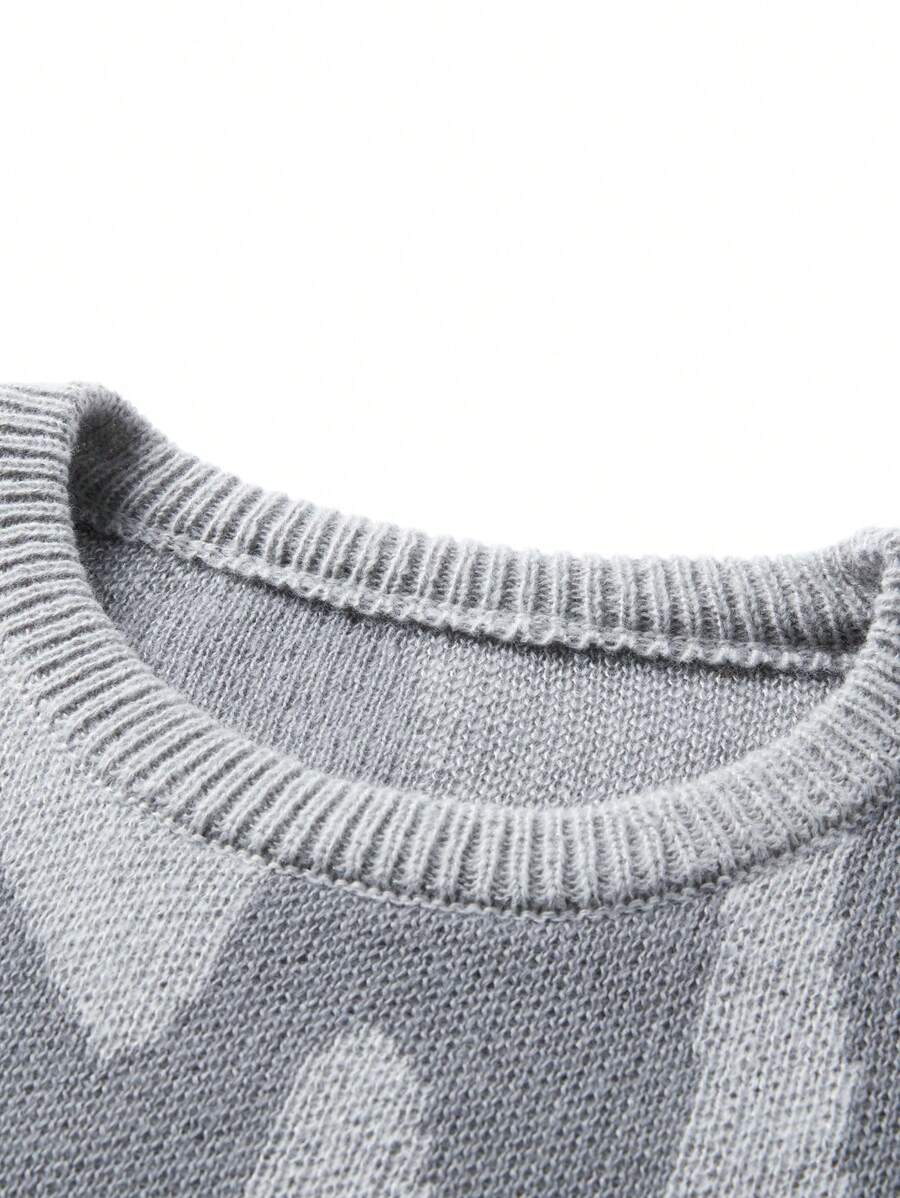 Manfinity Hypemode Casual men's sweater with Round neck, Long Sleeves, and Graphic detail
