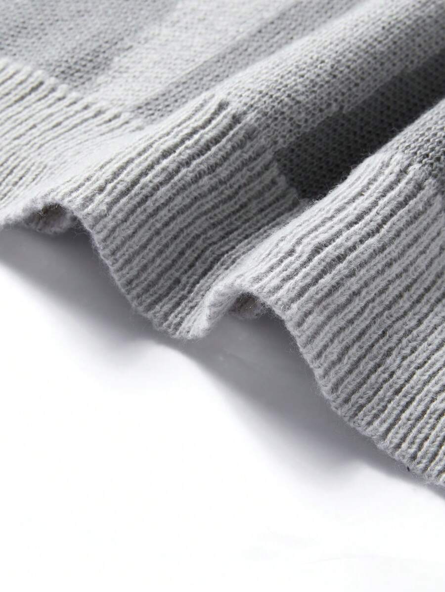 Manfinity Hypemode Casual men's sweater with Round neck, Long Sleeves, and Graphic detail
