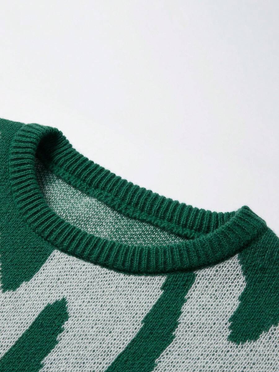Manfinity Hypemode Casual men's sweater with Round neck, Long Sleeves, and Graphic detail
