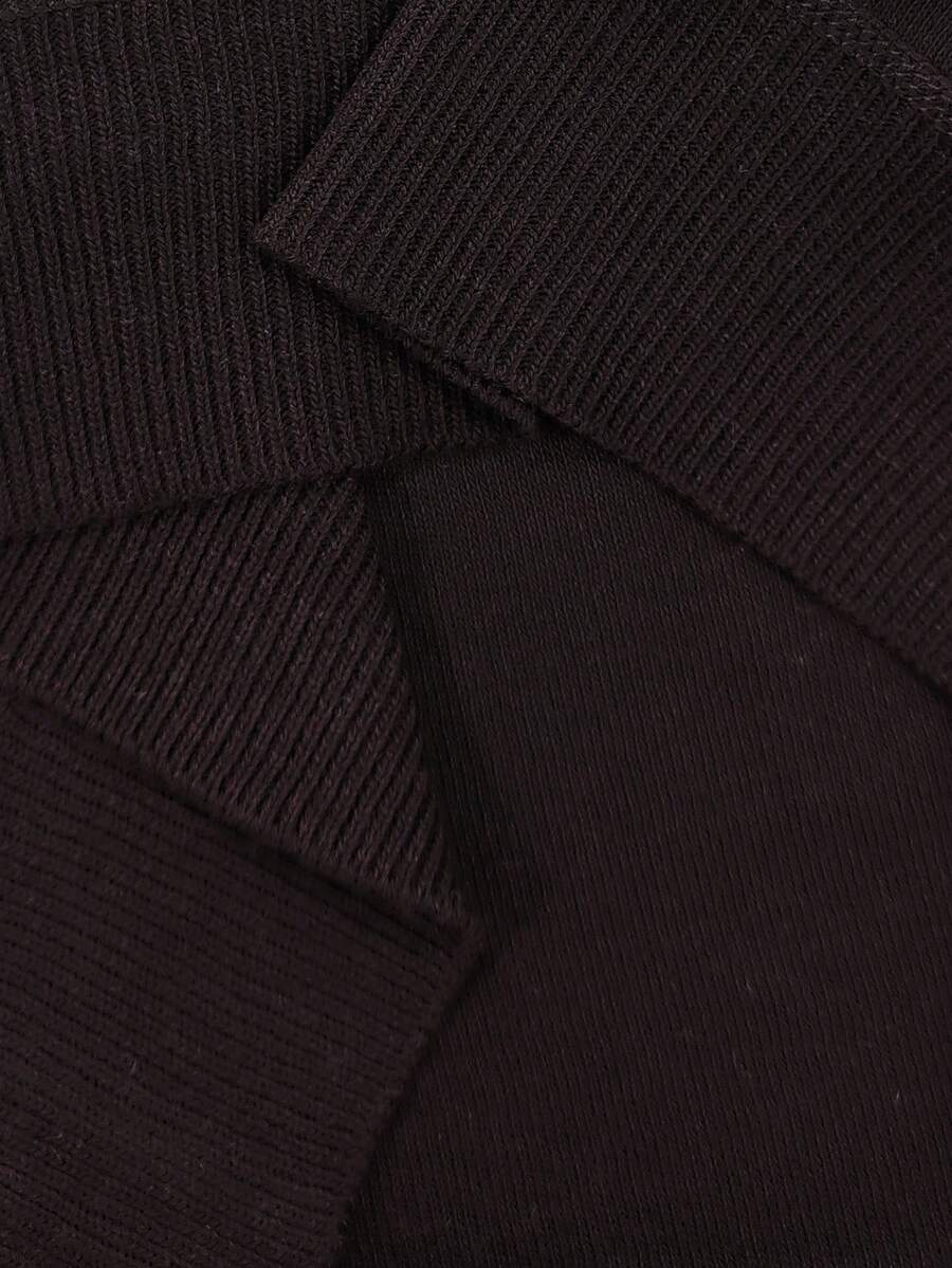 RONVE Striped Knit Half-Zip