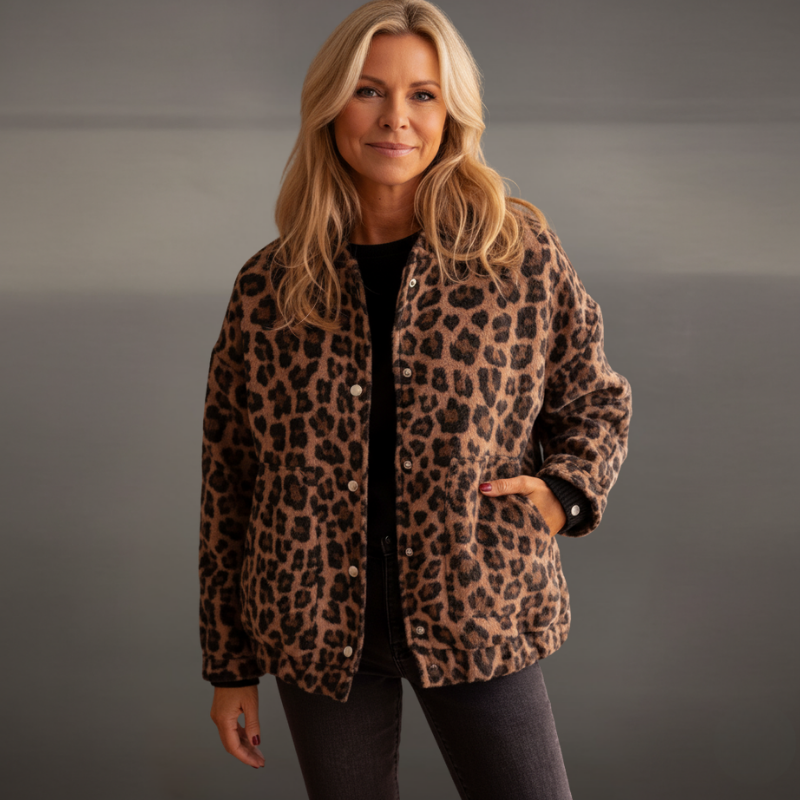 Elodie | Stylish Leopard Print Jacket