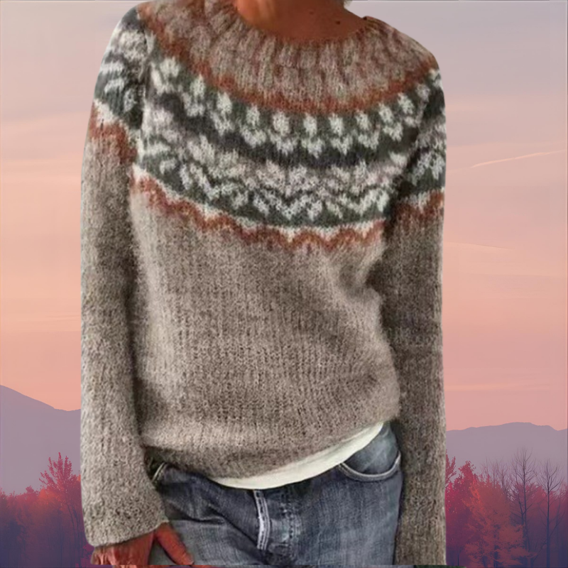 Chloe™ - Cozy Retro Sweater