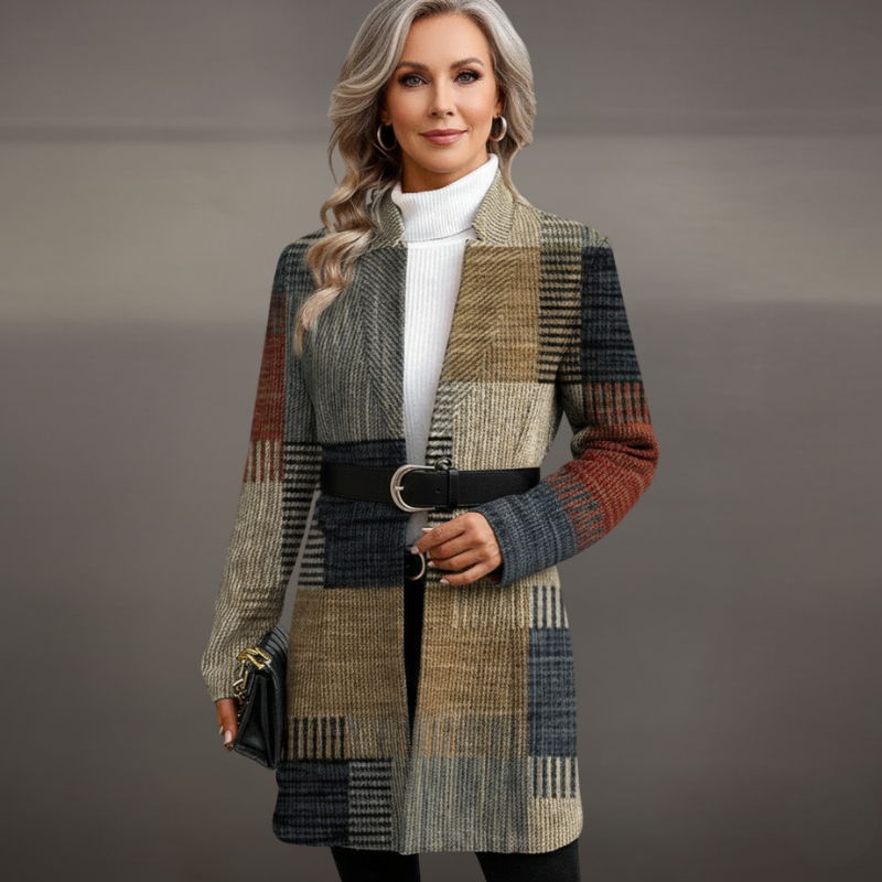 Marina™ - Elegant women's blazer jacket with pattern