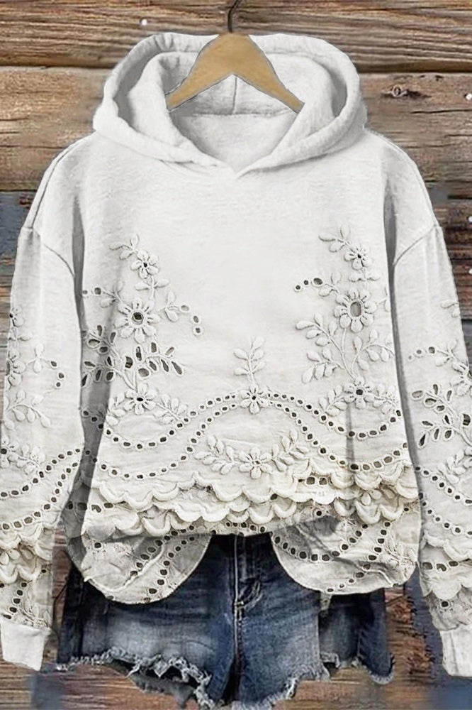 Serena™ Floral Lace Hoodie