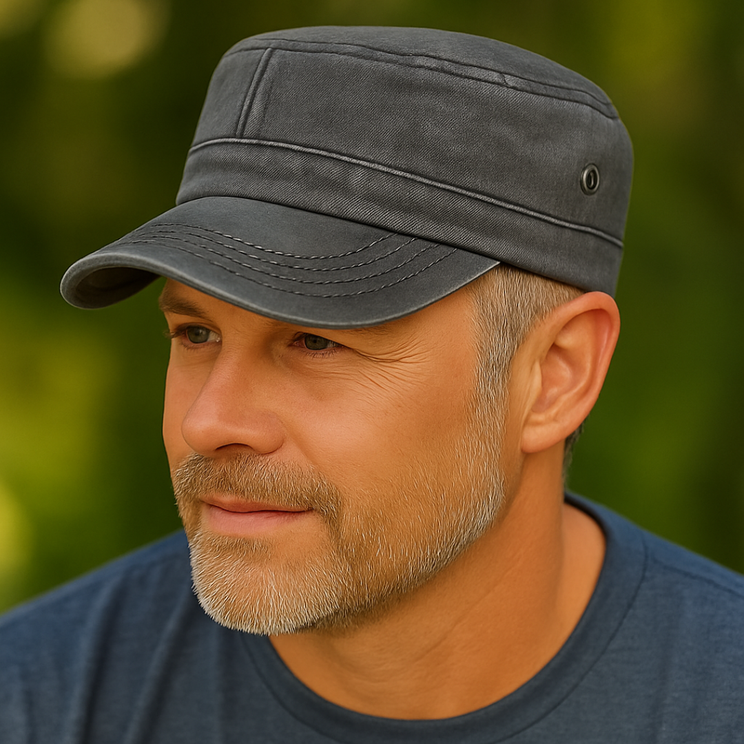 Connor | Robust vintage cap (Charcoal Gray)