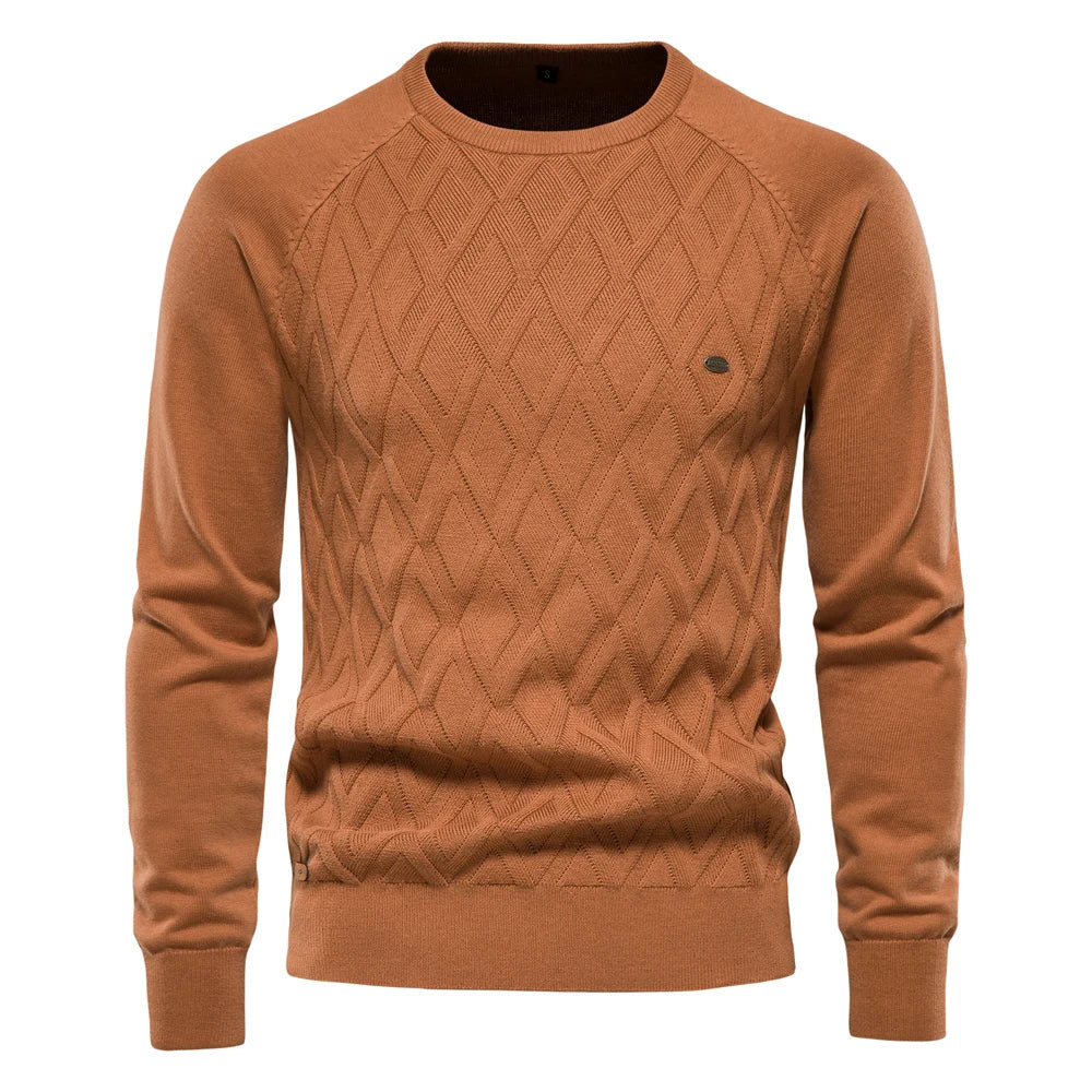 Lenoir™ | Men's Pullover with Plaid Pattern