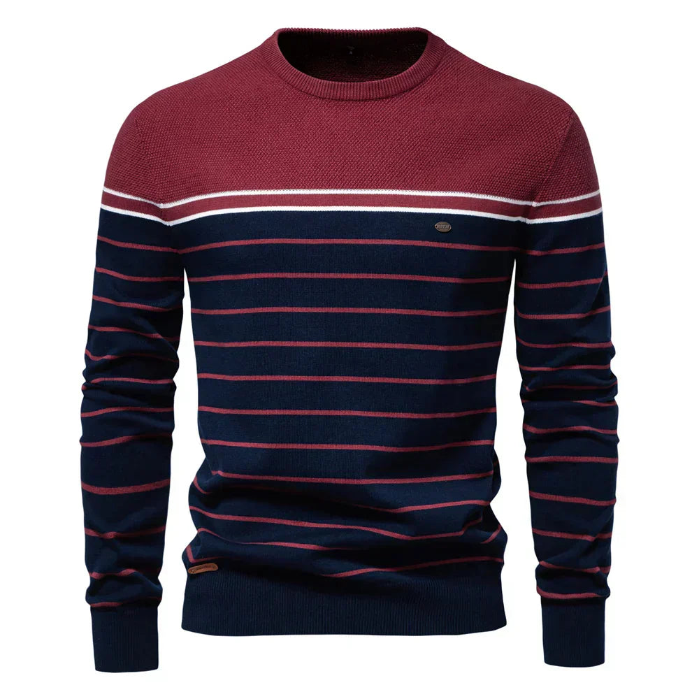 Lenoir™ | Men's Pullover with Striped Pattern