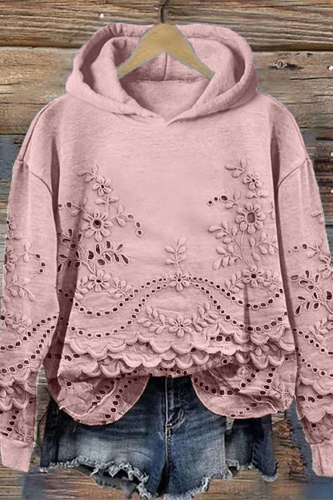 Serena™ Floral Lace Hoodie