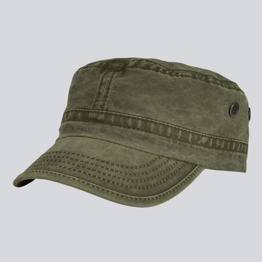 Jack | Robust vintage cap (Army Green)