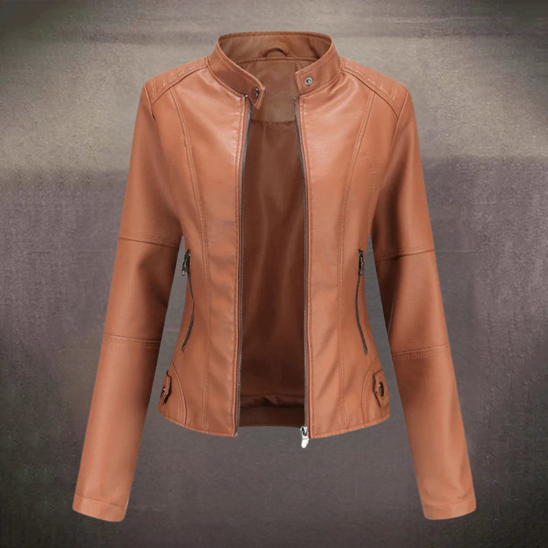 Lessy | Sleek Faux Leather Jacket