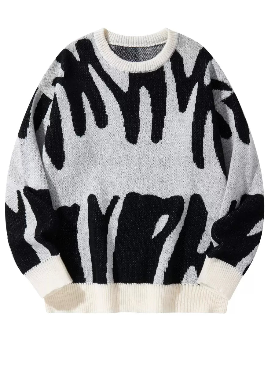 Manfinity Hypemode Casual men's sweater with Round neck, Long Sleeves, and Graphic detail