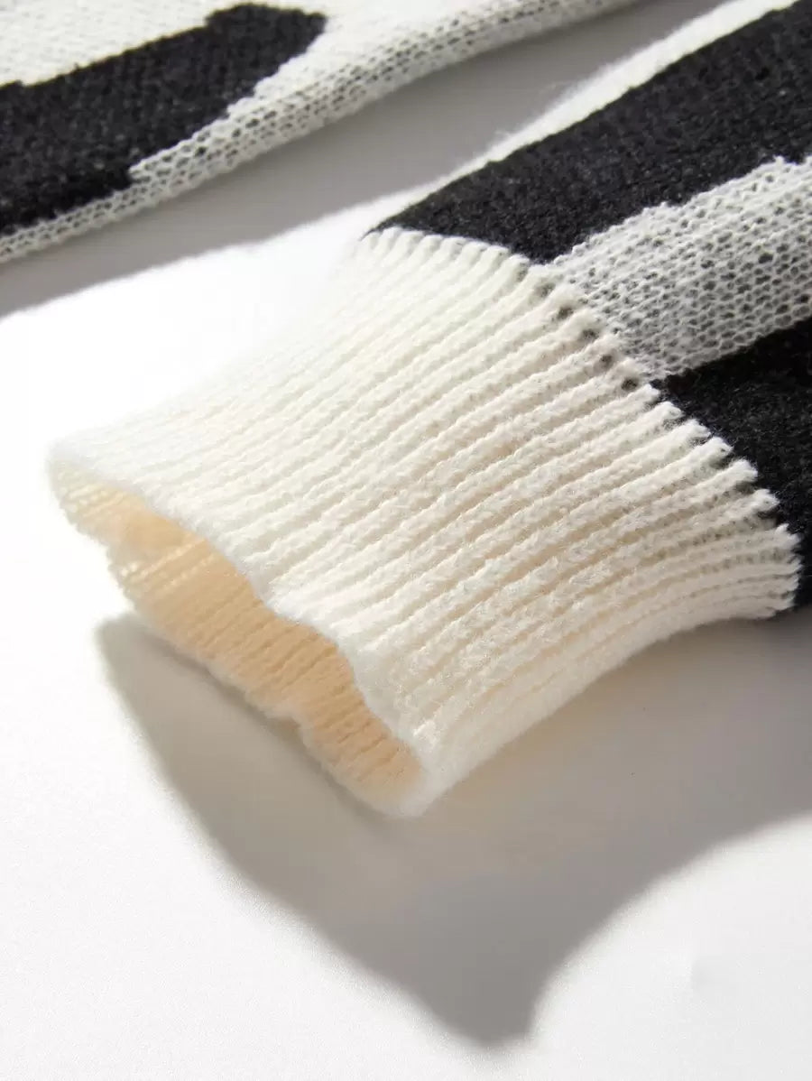 Manfinity Hypemode Casual men's sweater with Round neck, Long Sleeves, and Graphic detail