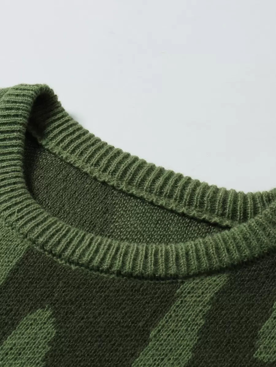Manfinity Hypemode Casual men's sweater with Round neck, Long Sleeves, and Graphic detail