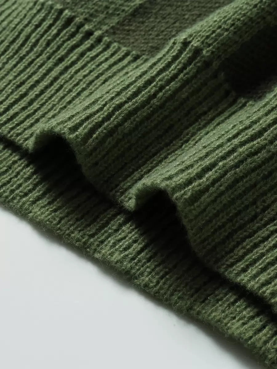 Manfinity Hypemode Casual men's sweater with Round neck, Long Sleeves, and Graphic detail