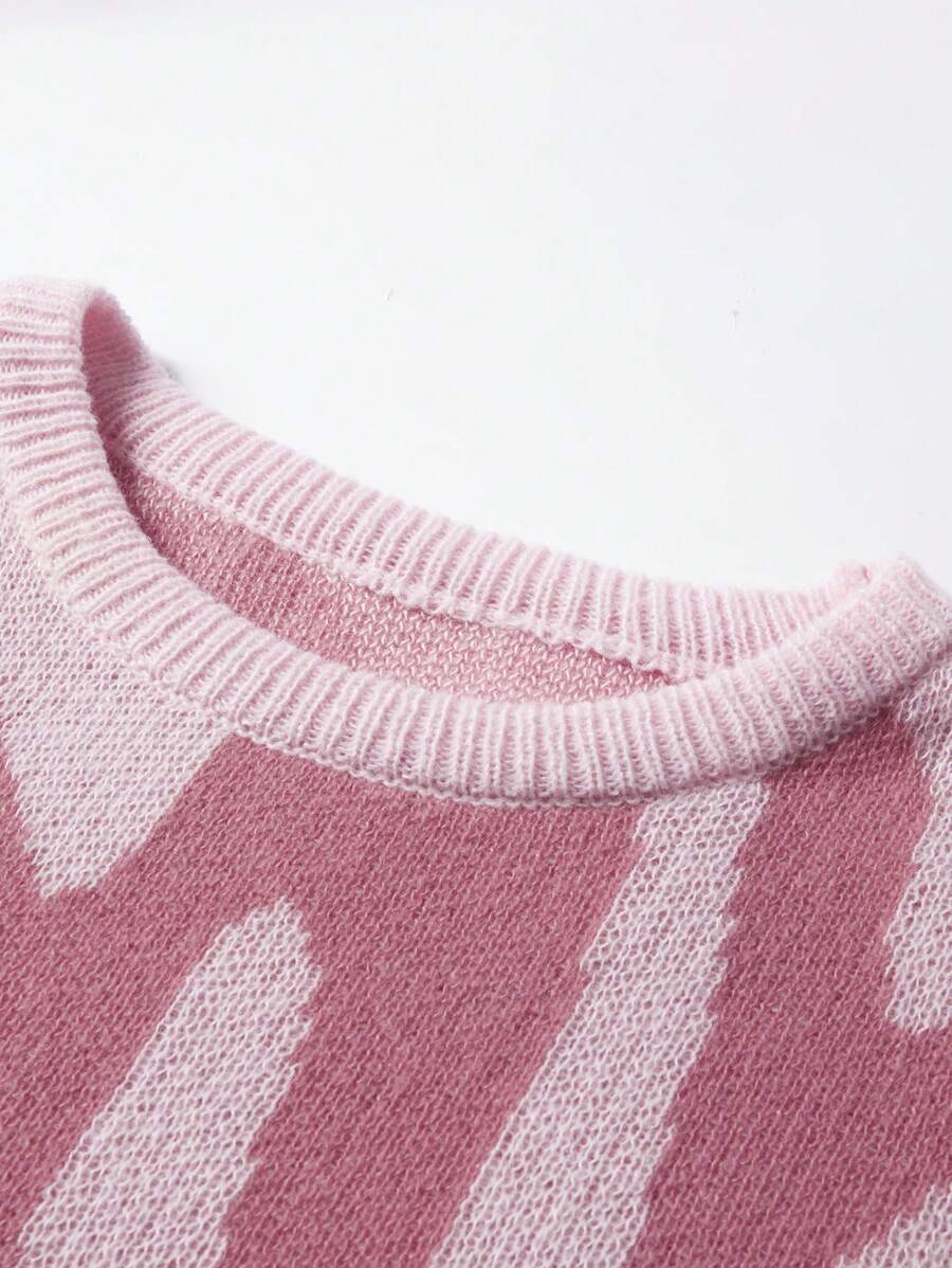 Manfinity Hypemode Casual men's sweater with Round neck, Long Sleeves, and Graphic detail
