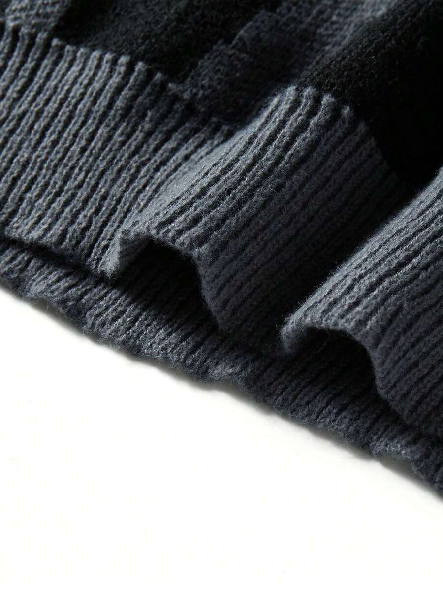 Manfinity Hypemode Casual men's sweater with Round neck, Long Sleeves, and Graphic detail