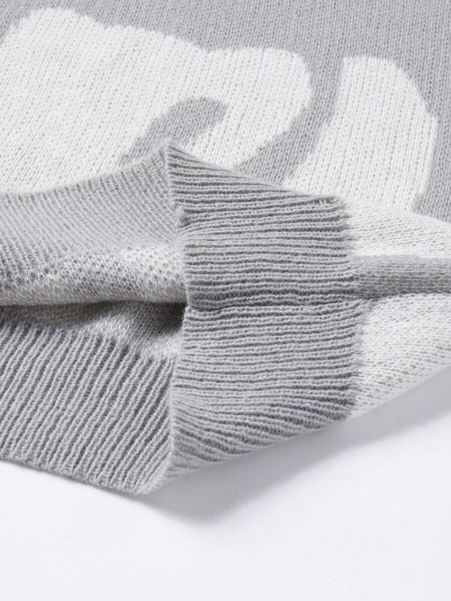 Manfinity Hypemode Casual men's sweater with Round neck, Long Sleeves, and Graphic detail