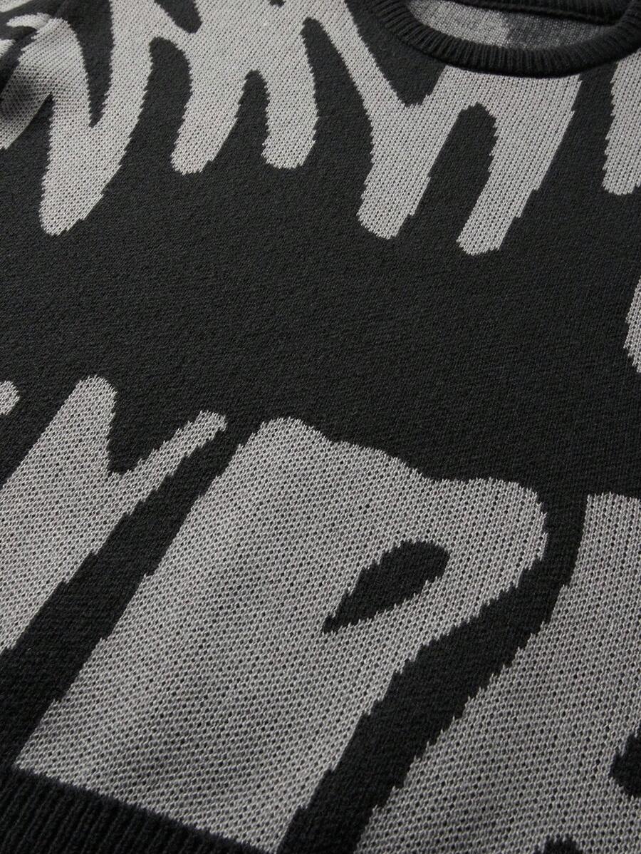 Manfinity Hypemode Casual men's sweater with Round neck, Long Sleeves, and Graphic detail