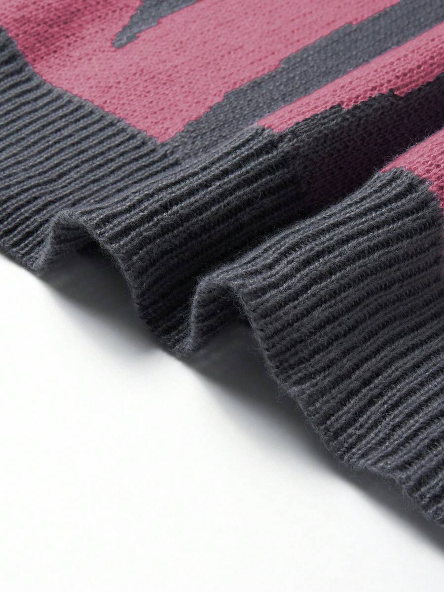 Manfinity Hypemode Casual men's sweater with Round neck, Long Sleeves, and Graphic detail