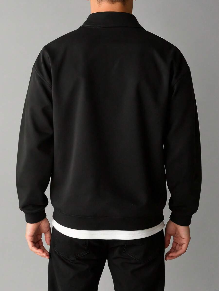 Dylan Solid Casual Zip Sweatshirt