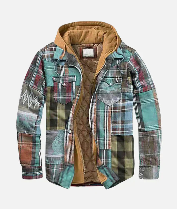 Romeo | Elegant Patchwork Plaid Jacket