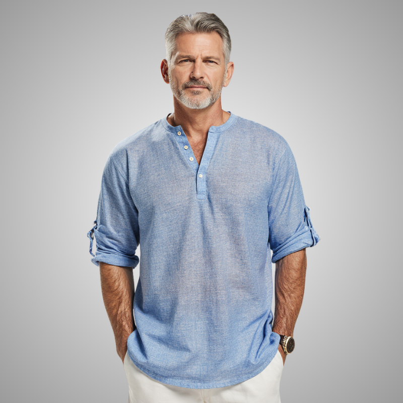 Ebbe | Casual Linen Long-Sleeve Shirt