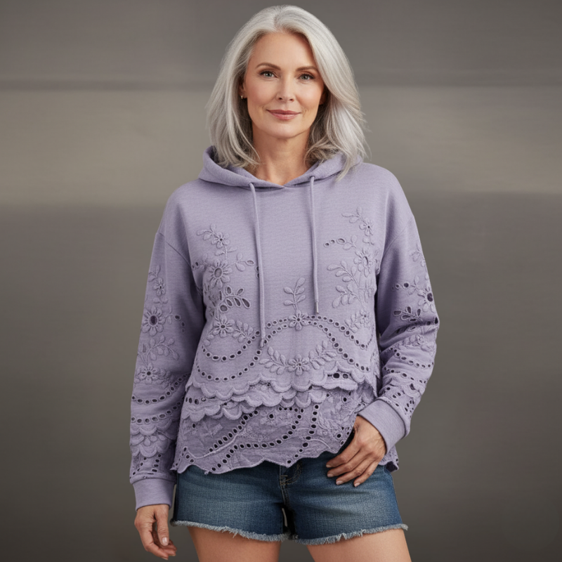 Serena™ Floral Lace Hoodie