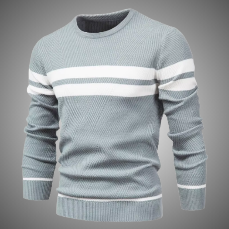 Lenoir™ | Elegant Men's Sweater with Chevron Pattern