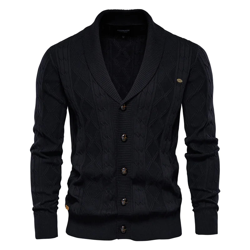 Lenoir™ | Men’s Cardigan with Button Closure