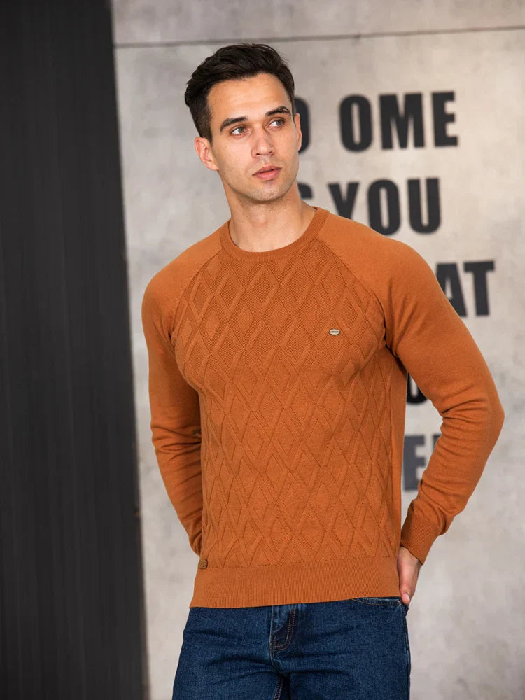 Lenoir™ | Men's Pullover with Plaid Pattern