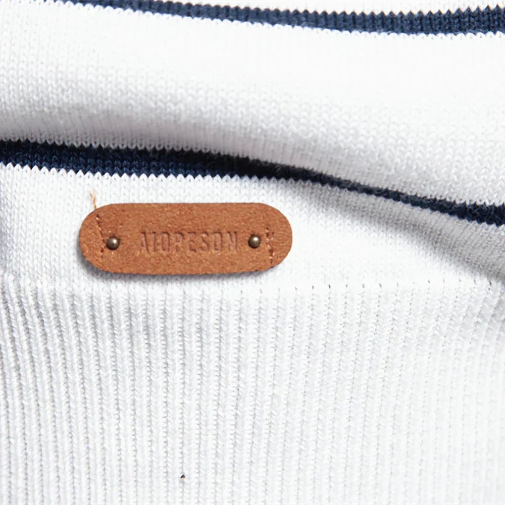 Lenoir™ | Men's Pullover with Striped Pattern
