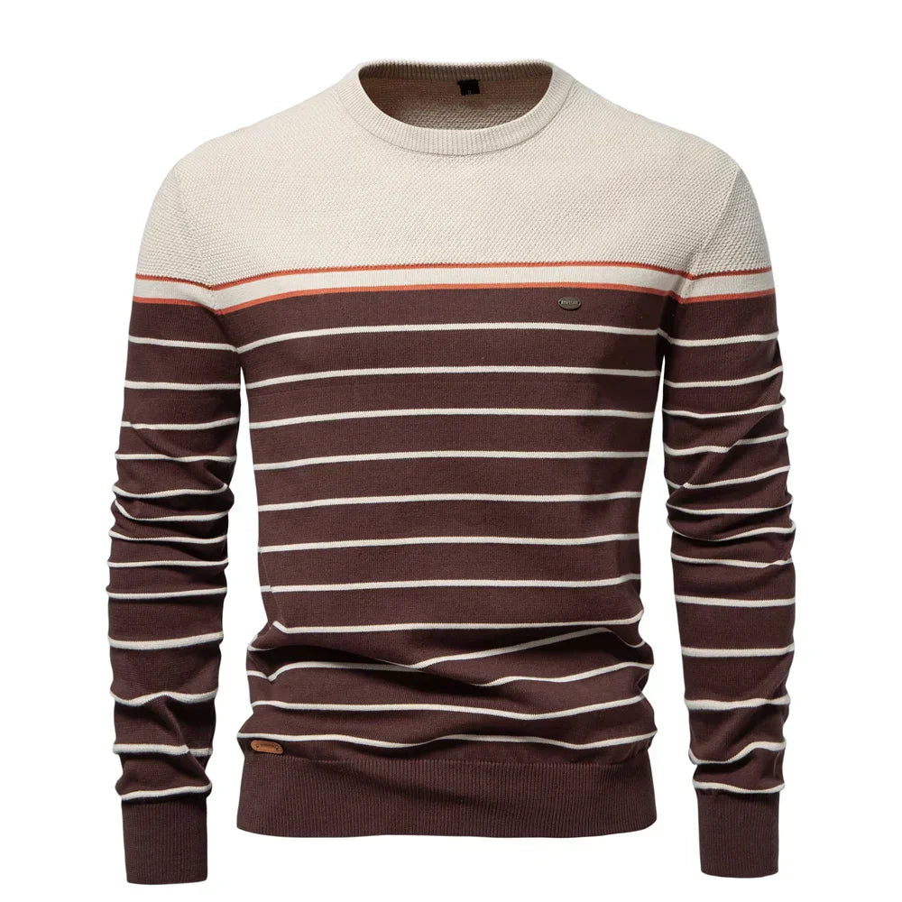 Lenoir™ | Men's Pullover with Striped Pattern