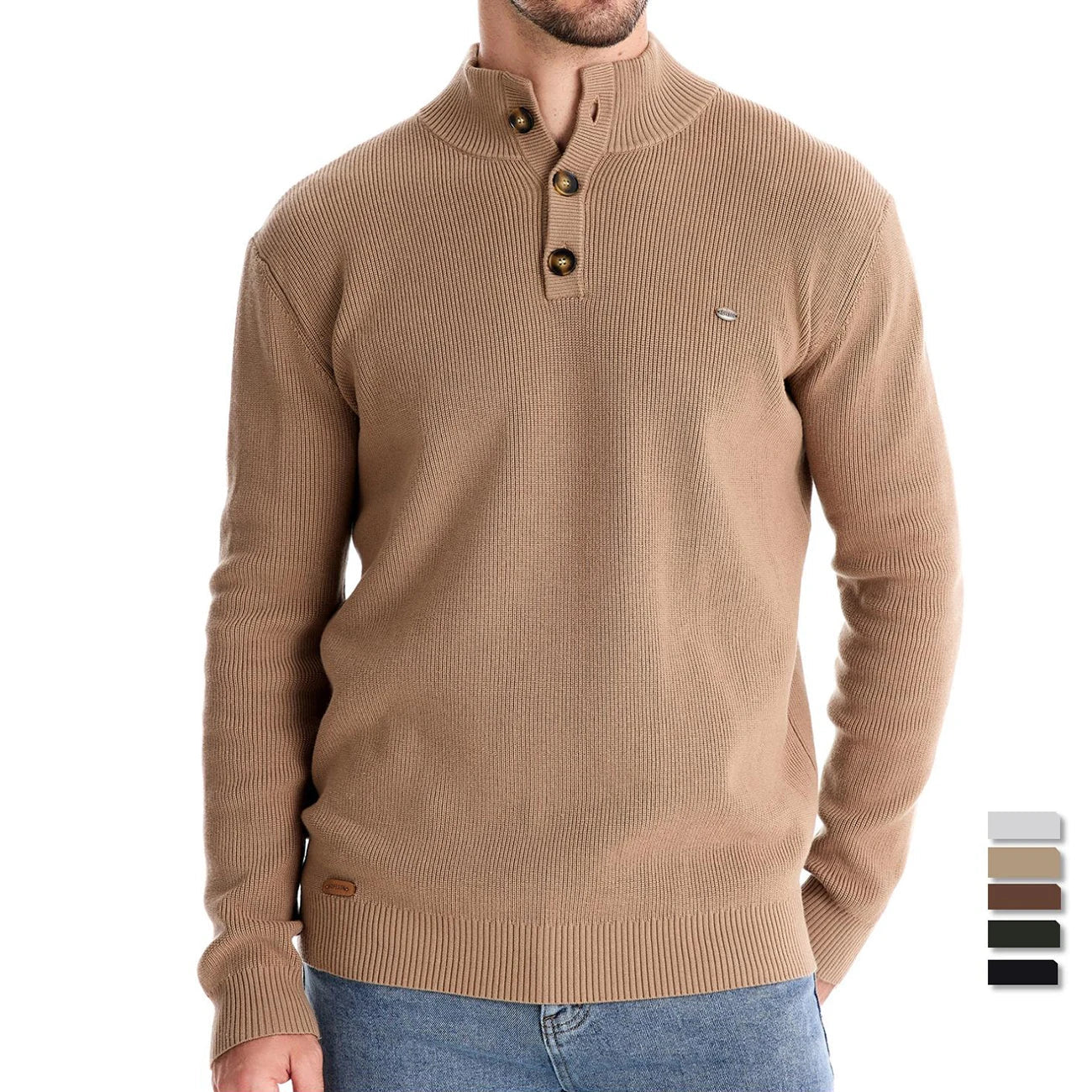 Lenoir™ | Men's Button Design Sweater