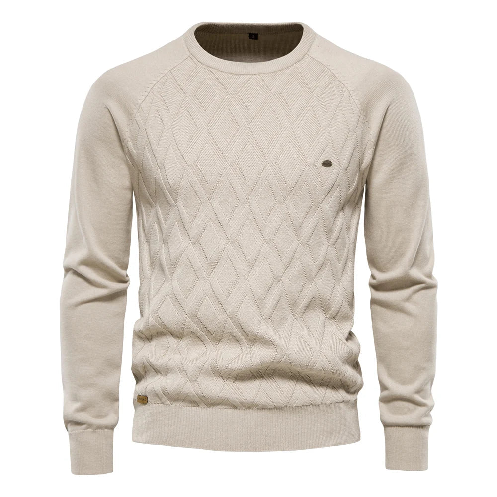 Lenoir™ | Men's Pullover with Plaid Pattern