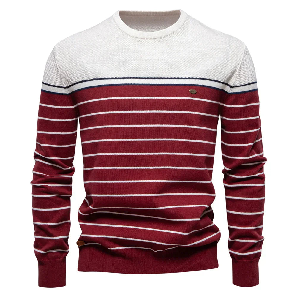 Lenoir™ | Men's Pullover with Striped Pattern
