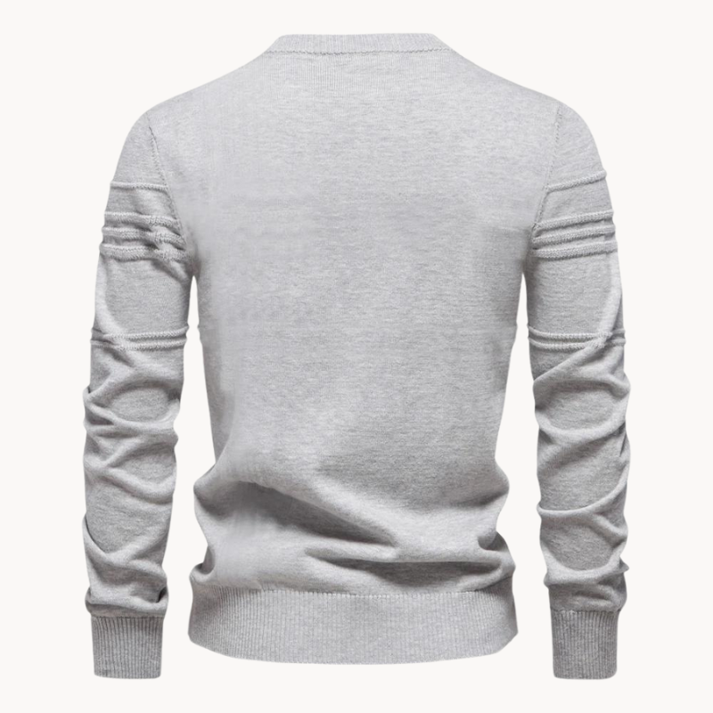 Lenoir™ | Elegant Men's Sweater with Plaid Design
