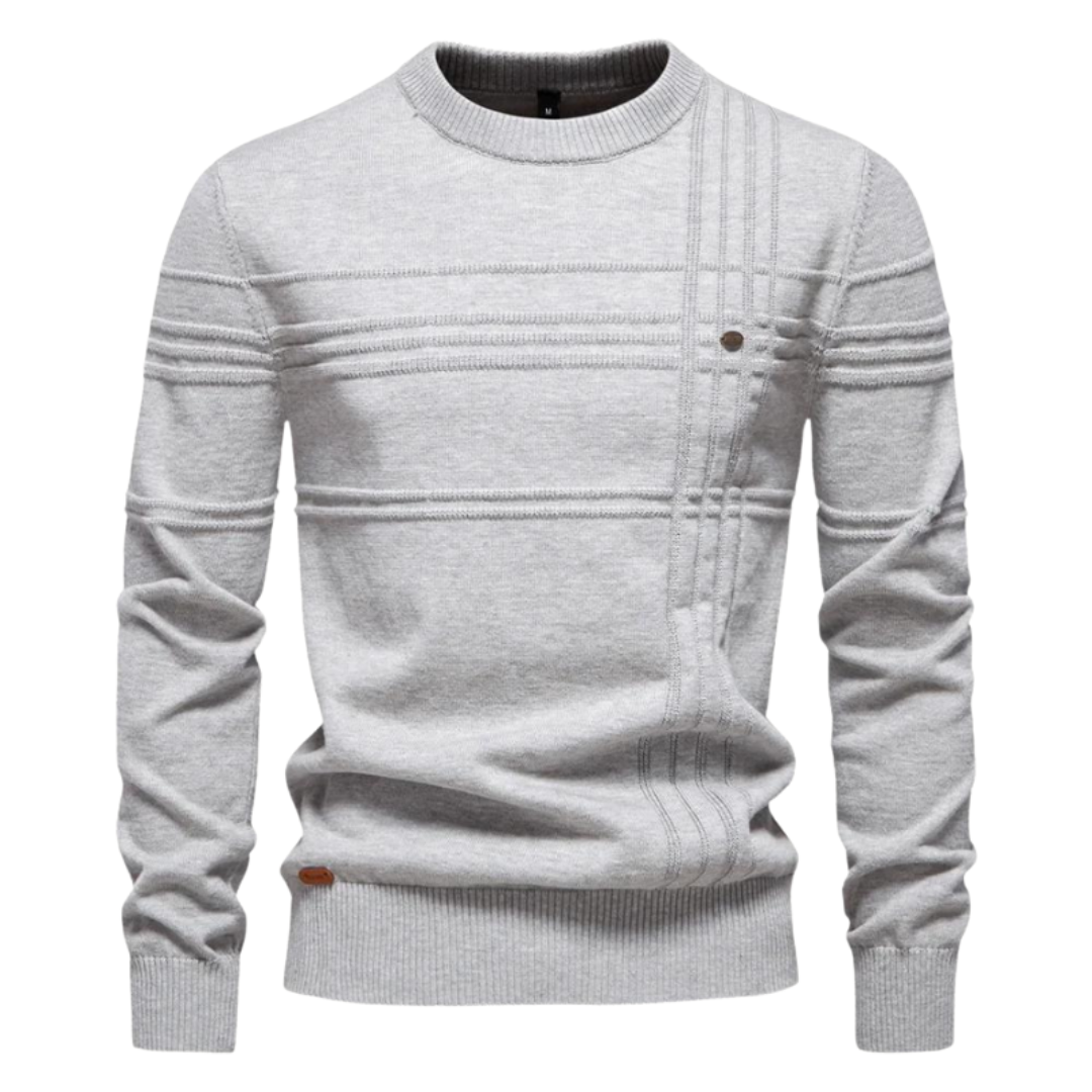 Lenoir™ | Elegant Men's Sweater with Plaid Design