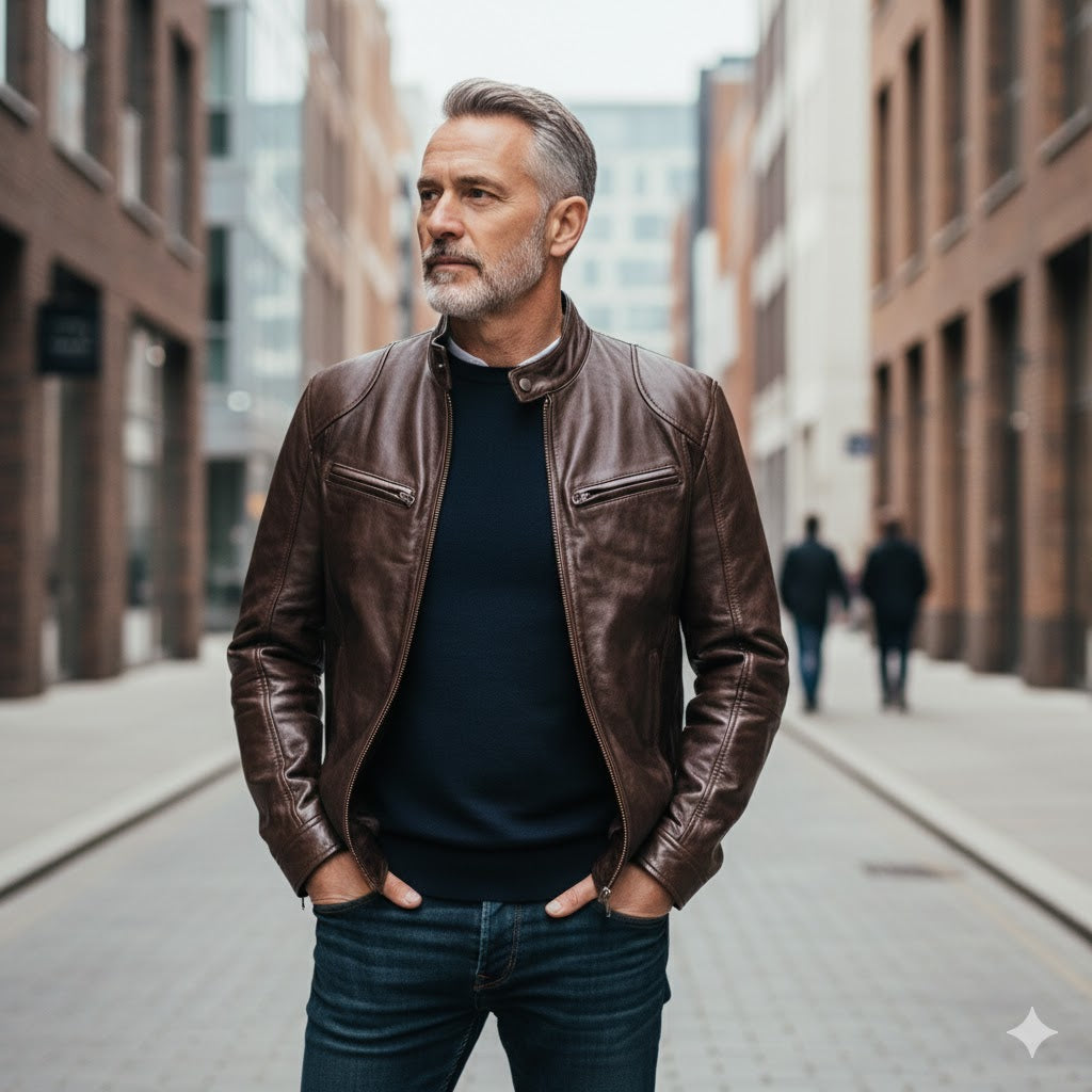 Victor | Casual Leather Jacket