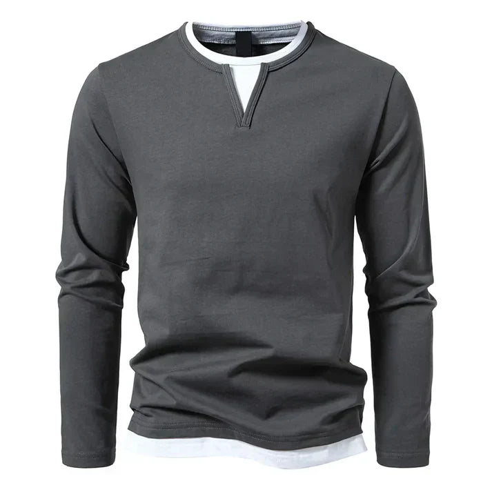 Lenoir™ | Premium Long Sleeve Combed Cotton T-shirt